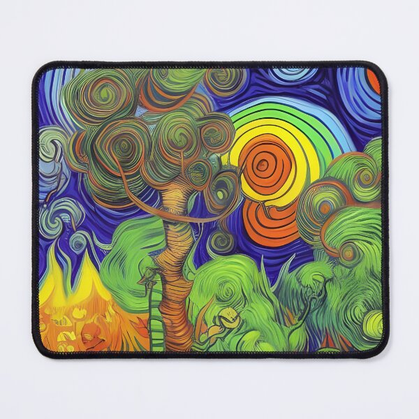 Item preview, Psychedelic Worlds Abstract Rainbow Multi Color Painting designed and sold by theWeppen.