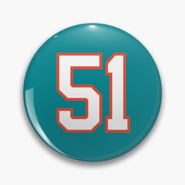 Item preview, Sports Number 51, white orange color lucky sport fifty one designed and sold by ArtIsParty.