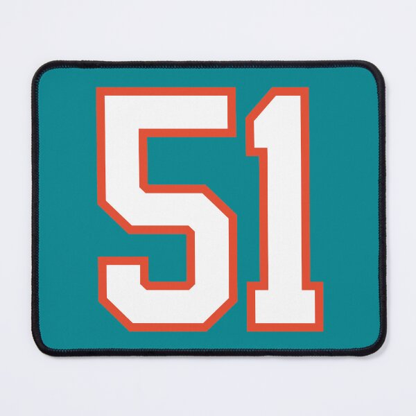 Item preview, Sports Number 51, white orange color lucky sport fifty one designed and sold by ArtIsParty.