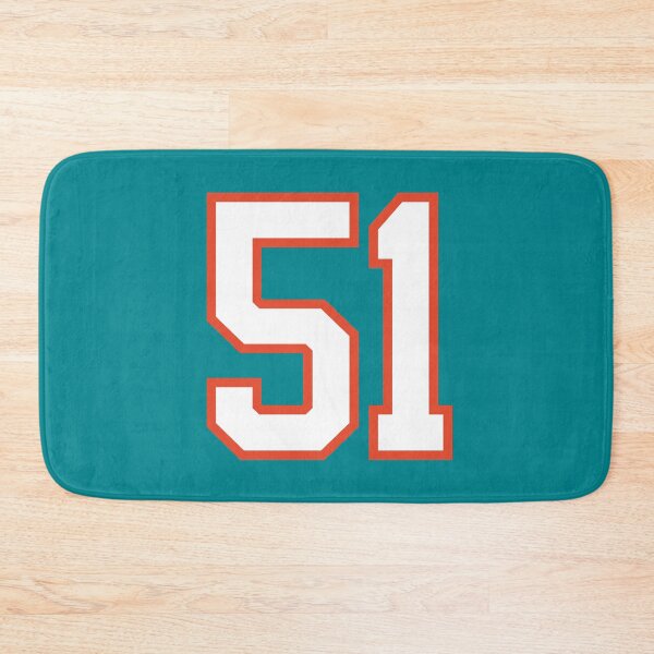 Item preview, Sports Number 51, white orange color lucky sport fifty one designed and sold by ArtIsParty.