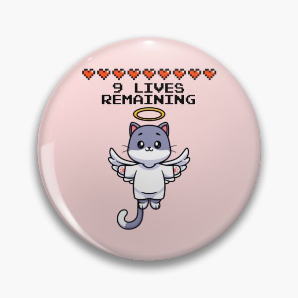 Item preview, 9 Lives Remaining Funny Cat Meme designed and sold by everything4eva.