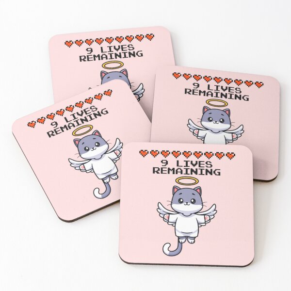 Item preview, 9 Lives Remaining Funny Cat Meme designed and sold by everything4eva.
