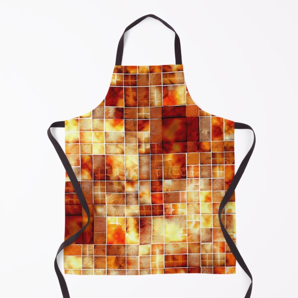 Artikelvorschau, Dreamy Bright Brown Orange Mosiac California Chic Pattern Digital Painting entworfen und verkauft von CodeAndColors.