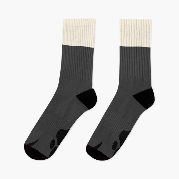 Item preview, Paw socks! (white and grey) designed and sold by MythicalMatrix.