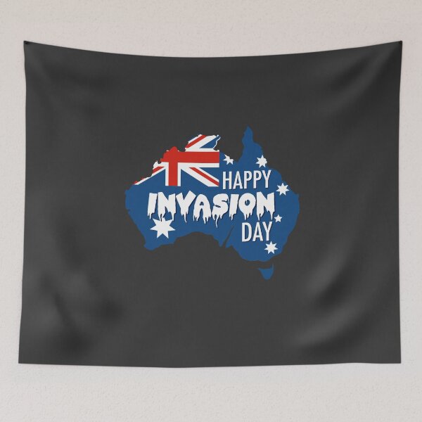 Item preview, Happy Invasion Day Australian Flag Australia designed and sold by everything4eva.