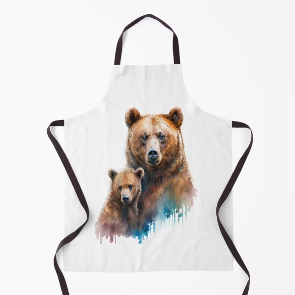 Item preview, Brown bear in the woods with his cub designed and sold by Fresh Clothes.