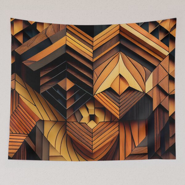 Item preview, Wood Maximalist Pattern Digital Painting designed and sold by CodeAndColors.
