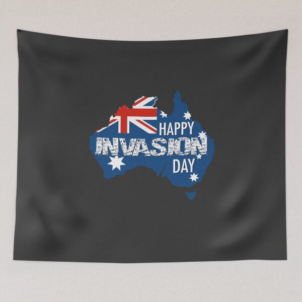 Item preview, Happy Invasion Day Australian Flag Australia designed and sold by everything4eva.