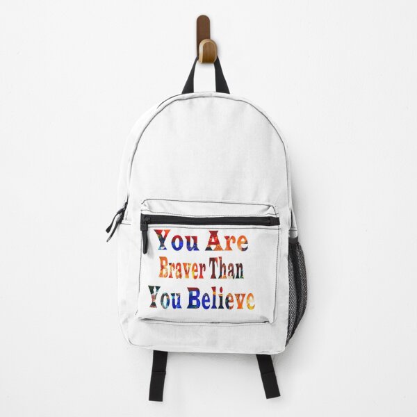 Artikelvorschau, Kopie von You Are Braver Than You Believe - Motivationszitate, positive Zitate Classic T-Shirt entworfen und verkauft von yassinrd.