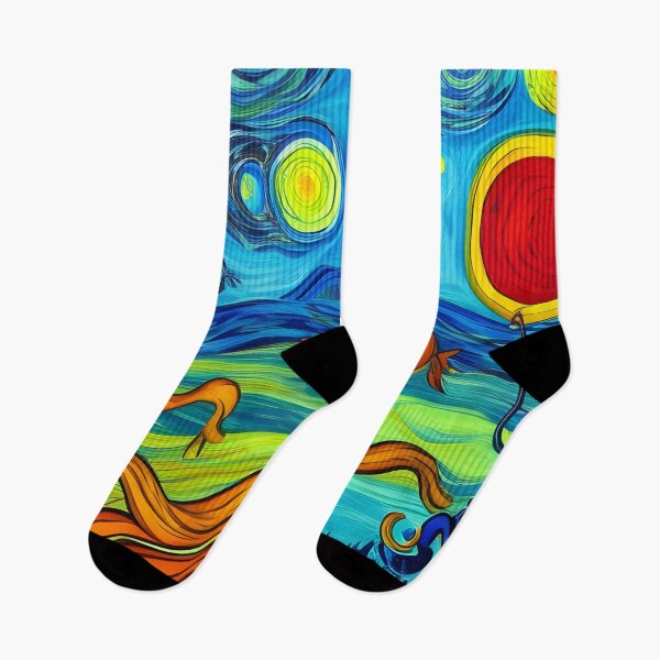 Item preview, Trippy Underwater World Abstract Rainbow Multi Color Painting designed and sold by theWeppen.