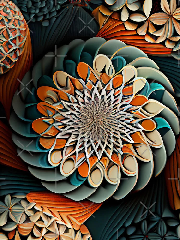 Thumbnail 4 of 4, iPhone Case, Complex Pattern Digital Painting designed and sold by CodeAndColors.