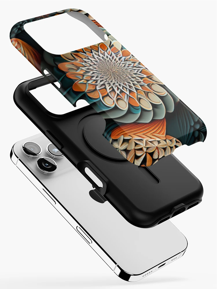 Thumbnail 2 of 4, iPhone Case, Complex Pattern Digital Painting designed and sold by CodeAndColors.
