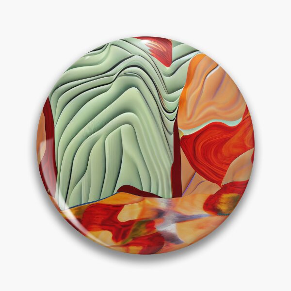 Artikelvorschau, Impressionist Formal Energetic Three Dimensional Desert Modern Pattern Digital Painting entworfen und verkauft von CodeAndColors.