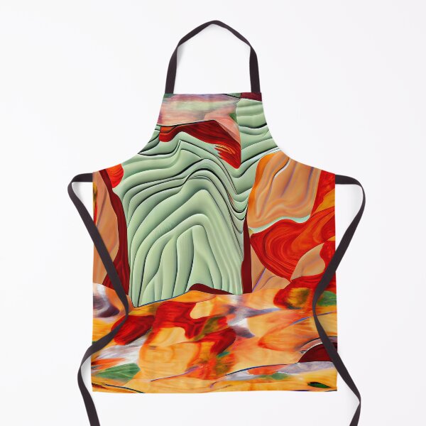 Item preview, Impressionist Formal Energetic Three Dimensional Desert Modern Pattern Digital Painting designed and sold by CodeAndColors.