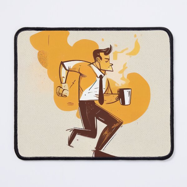 Item preview, Office man drinking coffee designed and sold by GingerArranger.