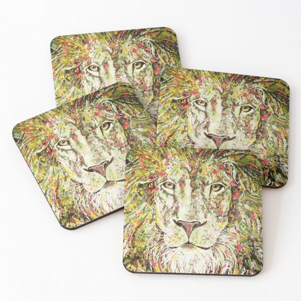 Item preview, Africa Lion Artwork Acrylic Abstract Art designed and sold by Silke Host.