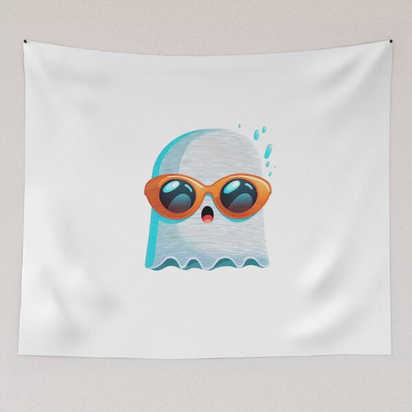 Item preview, Cool ghost with sunglasses designed and sold by Snazzmatazz.