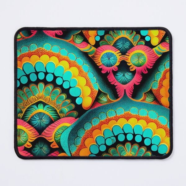 Item preview, Simple Scaley Psychedelic Bold Victorian Scandinavian Pattern Digital Painting designed and sold by CodeAndColors.