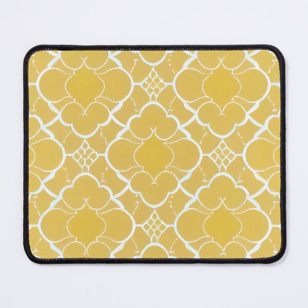 Artikelvorschau, Brilliant Yellow Pastel Moroccan Pattern Digital Painting entworfen und verkauft von CodeAndColors.