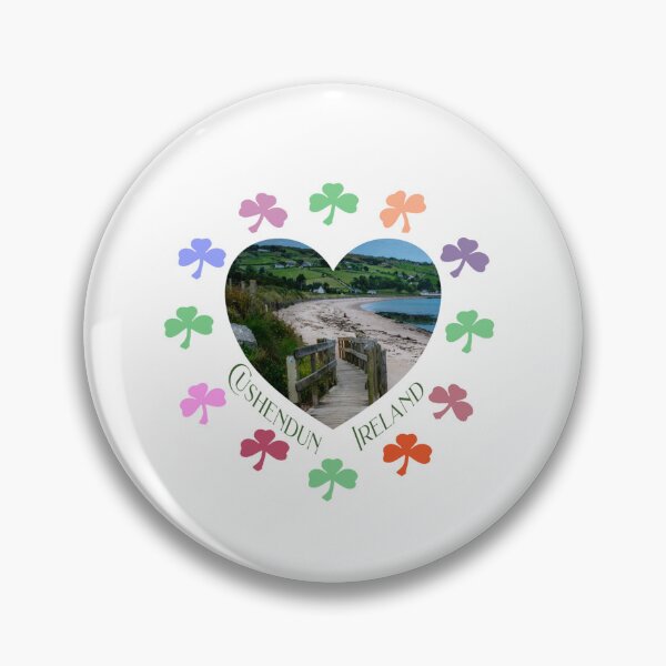 Item preview, Cushendun Ireland Colorful Shamrock Clock  designed and sold by EcoShag.