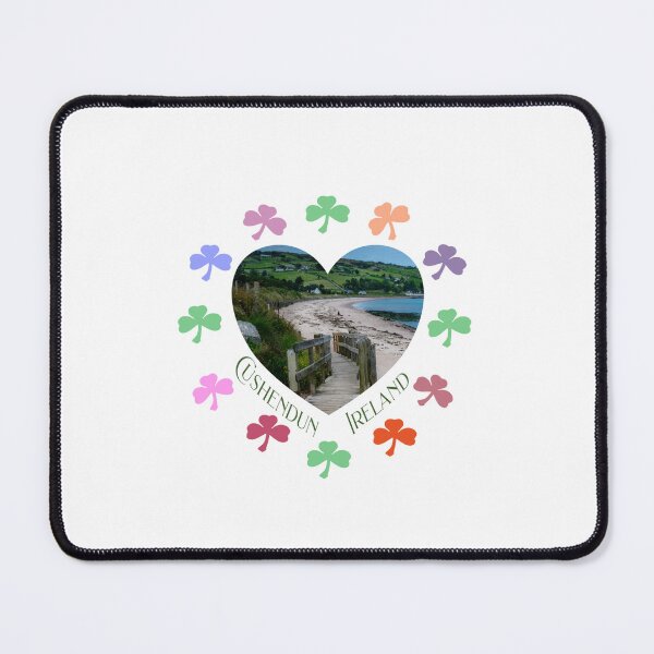 Item preview, Cushendun Ireland Colorful Shamrock Clock designed and sold by EcoShag.