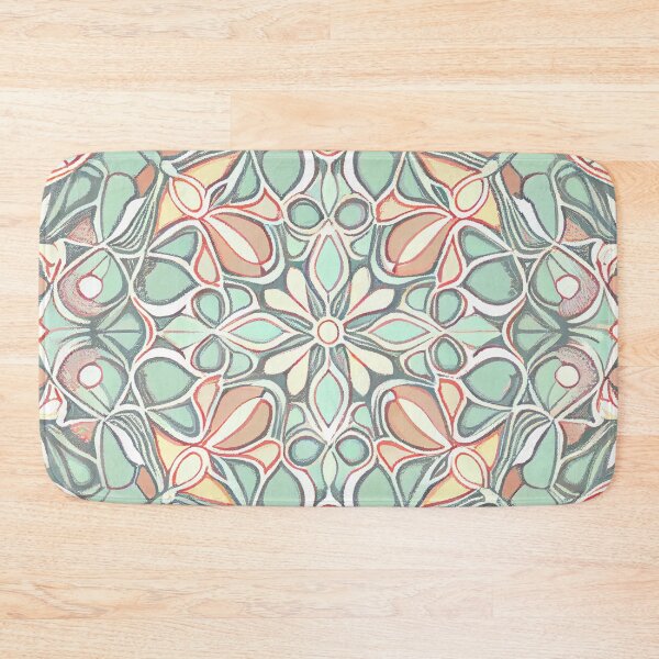 Item preview, Pastel Delicate New Mediterranean Pattern Digital Painting designed and sold by CodeAndColors.