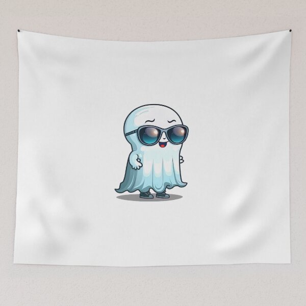 Item preview, Cool ghost with sunglasses designed and sold by Snazzmatazz.
