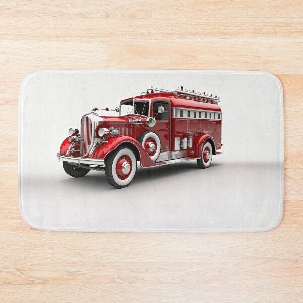 Item preview, Art Deco Fire Truck designed and sold by TheArtfulAI.