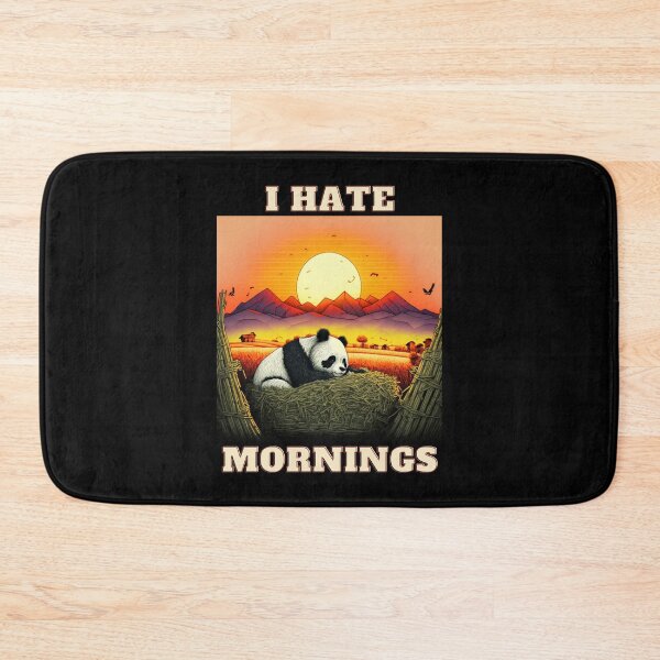 Item preview, New Panda-I Hate Mornings designed and sold by letsgetinspired.