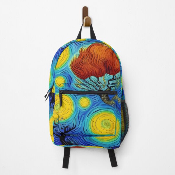 Item preview, Floating Trees Abstract Rainbow Multi Color Painting designed and sold by theWeppen.