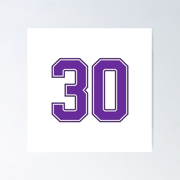 Item preview, Purple Number 30 lucky sports jersey thirty designed and sold by HeavyStyle.