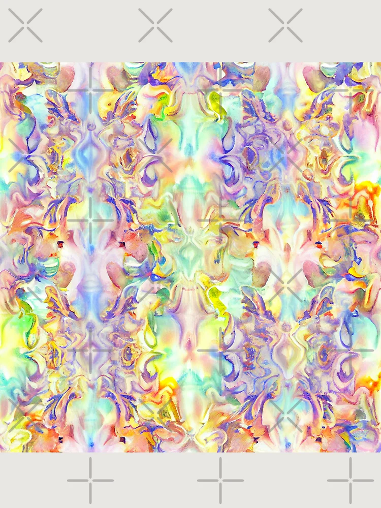 Thumbnail 6 von 6, Premium Oversized Pullover, Impressionist Dazzling Pastel Baroque Natural Pattern Digital Painting designt und verkauft von CodeAndColors.