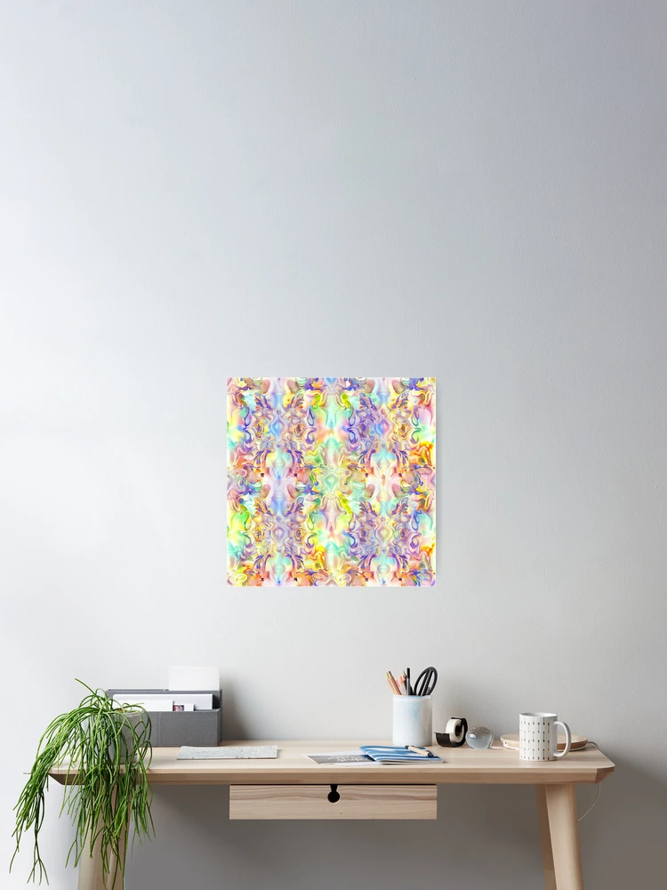 Imagen 2 de 3, Póster con la obra Impressionist Dazzling Pastel Baroque Natural Pattern Digital Painting, diseñada y vendida por CodeAndColors.