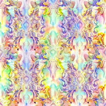 Imagen de la obra Impressionist Dazzling Pastel Baroque Natural Pattern Digital Painting de CodeAndColors
