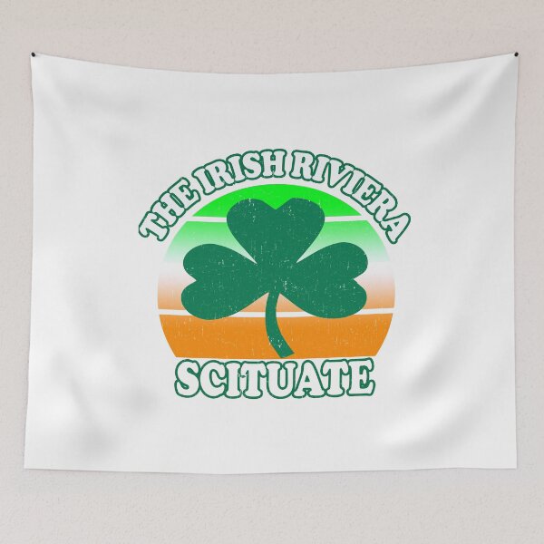 Item preview, Scituate MA The Irish Riviera Beach  Funny Shamrock Retro designed and sold by funnytshirtemp.