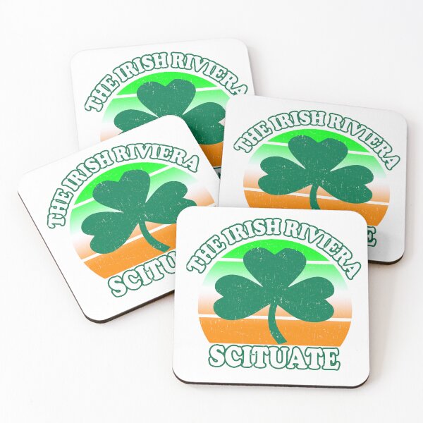 Item preview, Scituate MA The Irish Riviera Beach  Funny Shamrock Retro designed and sold by funnytshirtemp.