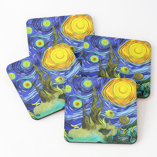 Item preview, Psychedelic Floating Waves Abstract Rainbow Multi Color Painting designed and sold by theWeppen.