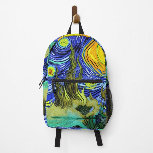 Item preview, Psychedelic Floating Waves Abstract Rainbow Multi Color Painting designed and sold by theWeppen.