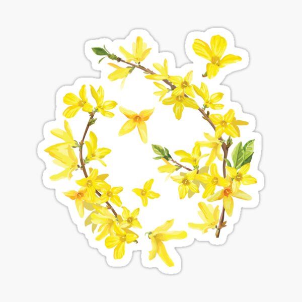 Item preview, Spring Blossom In Yellow. Forsythia Branches designed and sold by danikaVT.