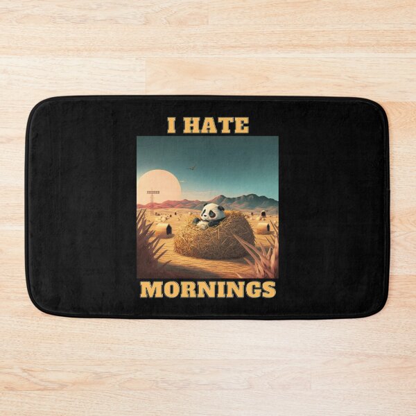 Item preview, New Panda-I Hate Mornings  designed and sold by letsgetinspired.