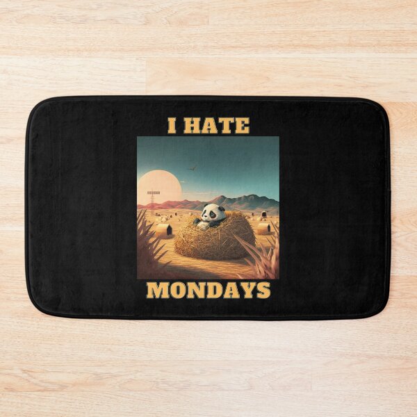 Item preview, New Panda-I Hate Mondays designed and sold by letsgetinspired.