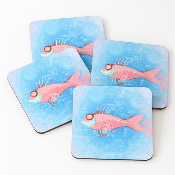 Item preview, Bohemian Fish Groovy Hippie Vibes Coastal Boho Style Art or Décor 1 of 2  designed and sold by Beachy.