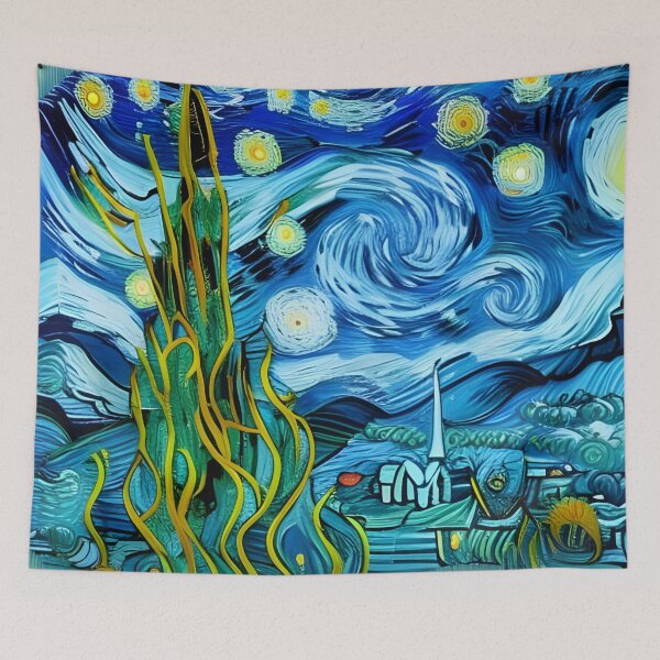 Item preview, Trippy Underwater World Abstract Rainbow Multi Color Painting designed and sold by theWeppen.