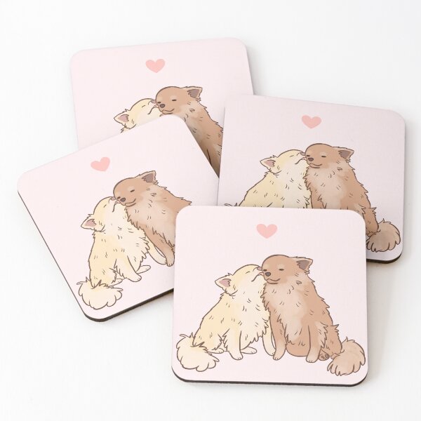 Item preview, Cute chihuahua dogs Couple for valentines day - adorable gift for chihuahua lovers  designed and sold by Yarafantasyart.