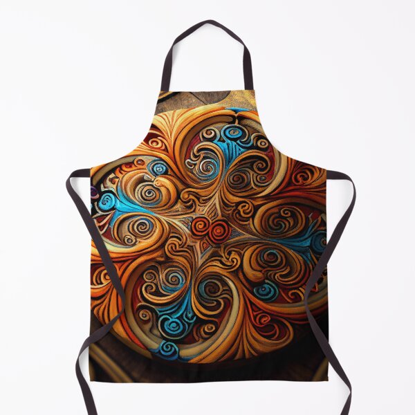 Artikelvorschau, Psychedelic Clay Wood Fine Eclectic Pattern Digital Painting entworfen und verkauft von CodeAndColors.