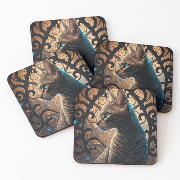 Item preview, Magnificent Bengal Cat and Classic Stained Glass  designed and sold by idreamaboutcats.