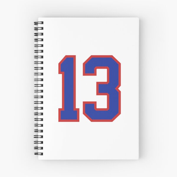 Item preview, Number 13 blue red sports jersey thirteen designed and sold by LoveIsColorful.