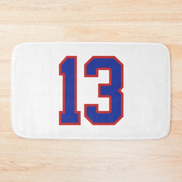 Item preview, Number 13 blue red sports jersey thirteen designed and sold by LoveIsColorful.