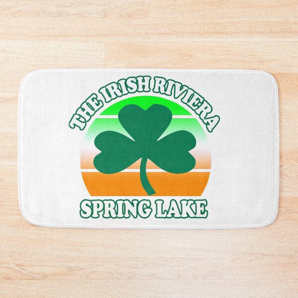 Item preview, Spring Lake The Irish Riviera Beach  Funny Shamrock Retro designed and sold by funnytshirtemp.