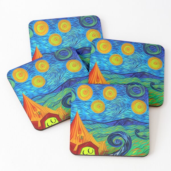 Item preview, Hallucinogenic Visions Abstract Rainbow Multi Color Painting designed and sold by theWeppen.